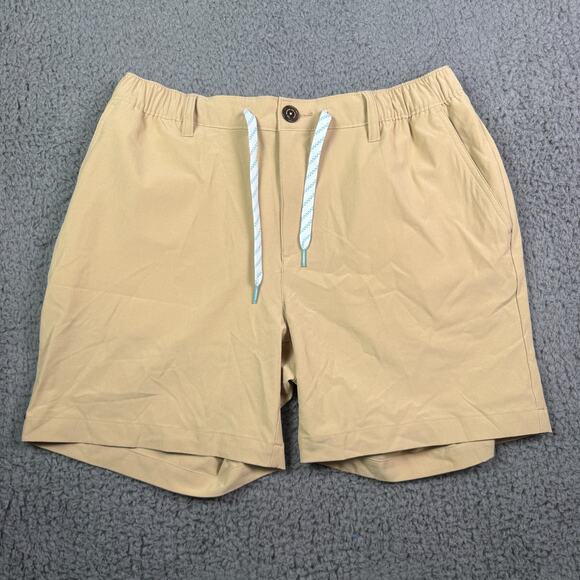 Chubbies Everywear Shorts Mens L Beige 6" Stretch Performance Drawstring Regular - Picture 1 of 8